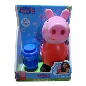 NEW 2019 Little Kids Peppa Pig Action Bubble Blower